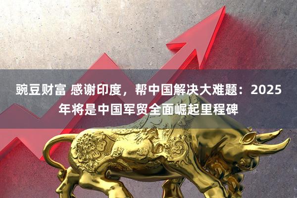 豌豆财富 感谢印度，帮中国解决大难题：2025年将是中国军贸全面崛起里程碑